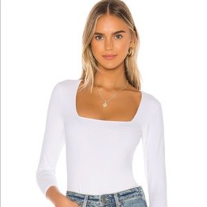 Meshki white bodysuit
